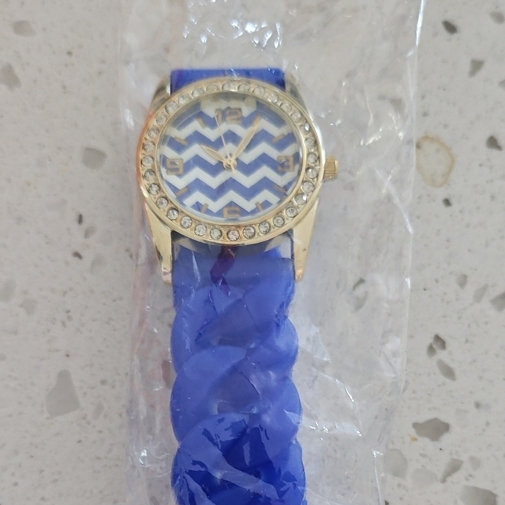 Blue and Gold Women's Watch